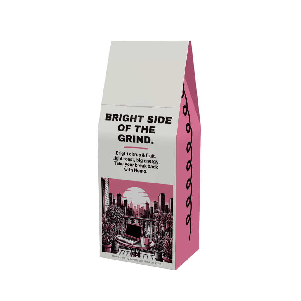 NOMO Light Roast 12 oz coffee box, back