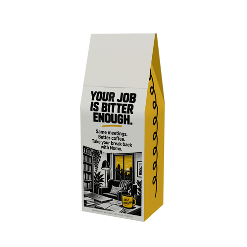 NOMO Decaf 12 oz coffee box, back