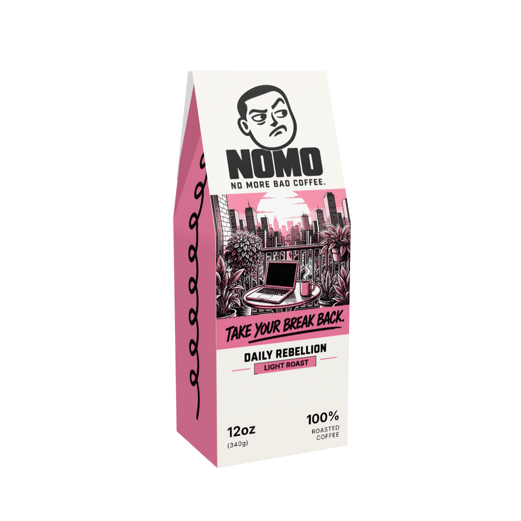 NOMO Light Roast 12 oz coffee box, front